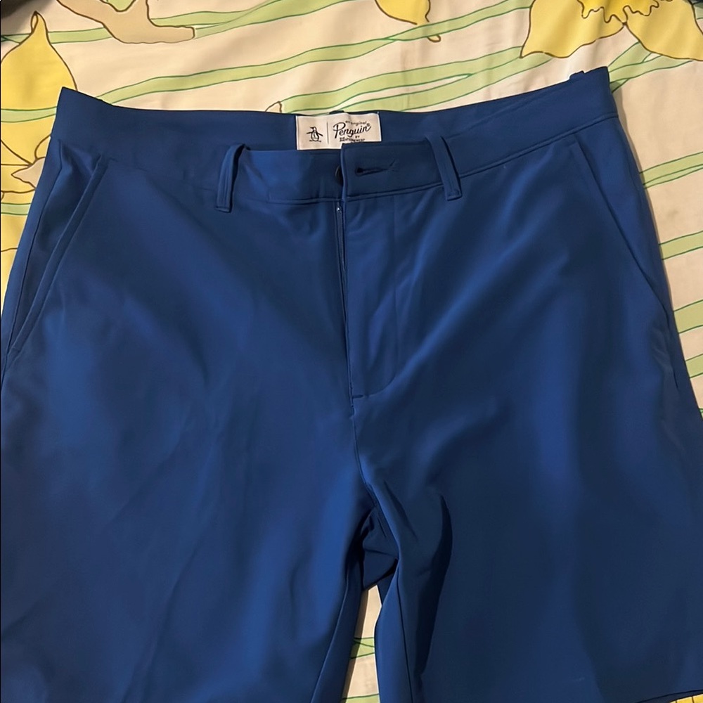 Original Penguin Royal Blue Mens Shorts 32 Waist